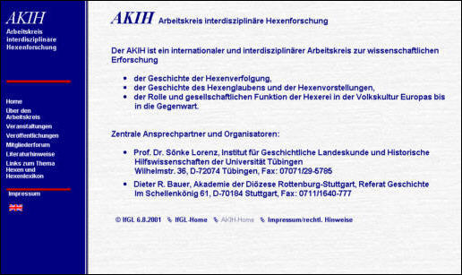 Homepage des AKIH